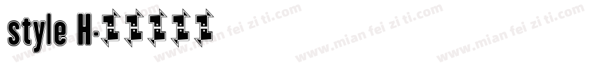 style H字体转换